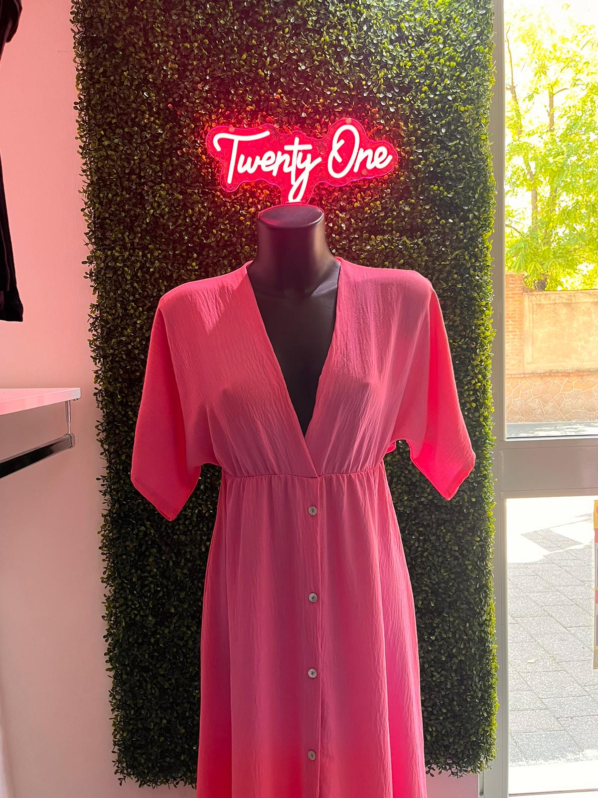 VESTITO LUNGO ROSA